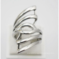 304 stainless steel Ladies Stylish Fashion hollow out Angel Wings Pattern Woman midi finger ring Charming Jewelry Accessories